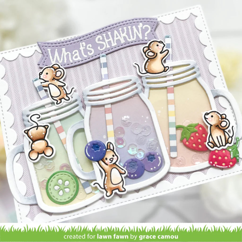 Build a drink mason jar add-on Dies by Lawn Fawn